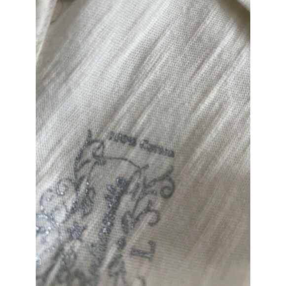 PANHANDLE Size L Shirt Women Embroidered Western Cowboy Long Sleeve Tee T Top - Picture 10 of 12